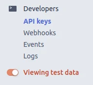 Stripe test data